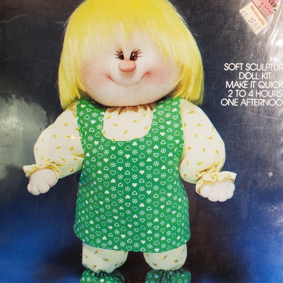 Vintage Soft Sculpture Doll Craft Kit #873 LEMON DROP KIT -YKI Valiant 1982 - Picture 2 of 8